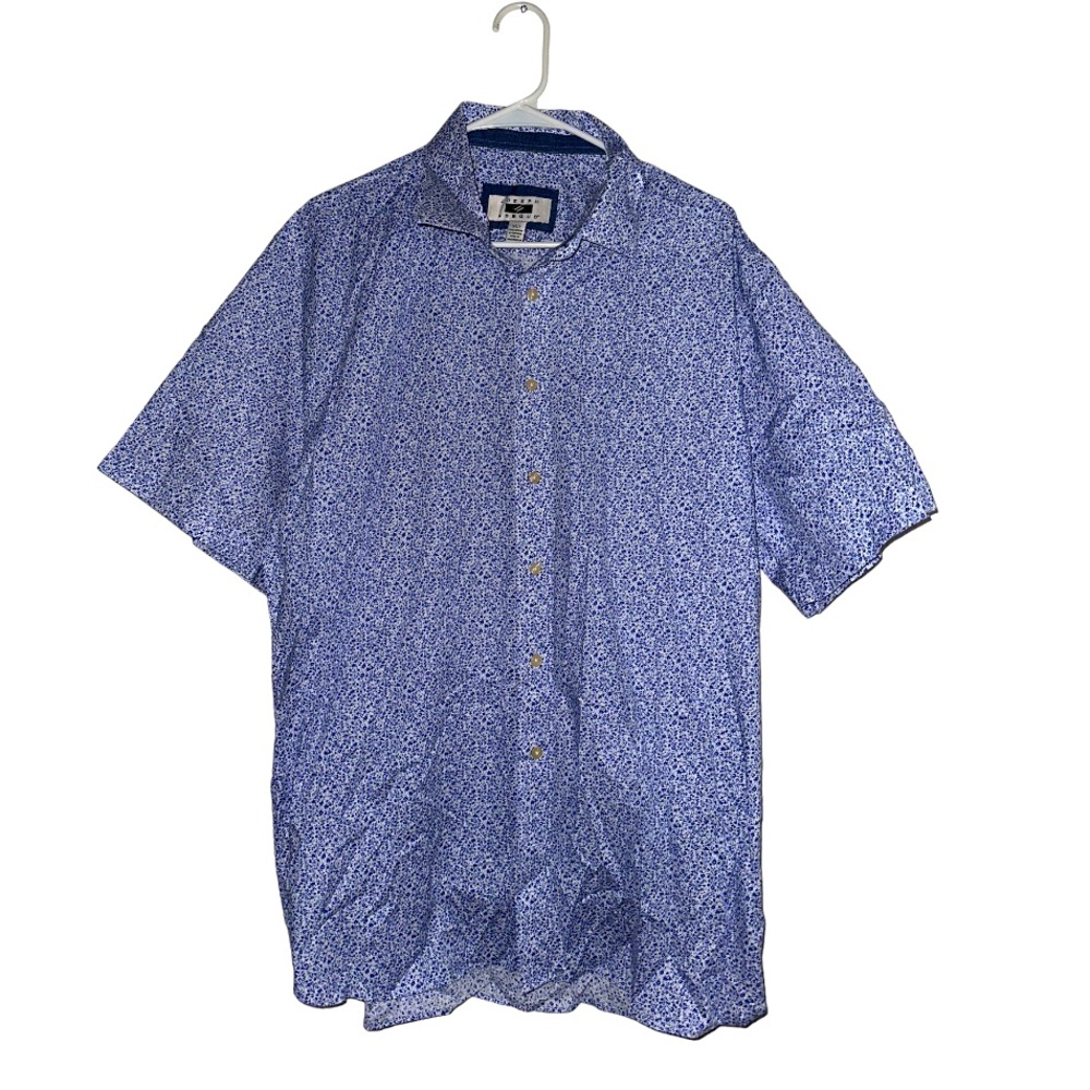 Joseph Abboud Modern Fit Short Sleeve Sport Shirt| XLT| 97% cotton 3% Spandex